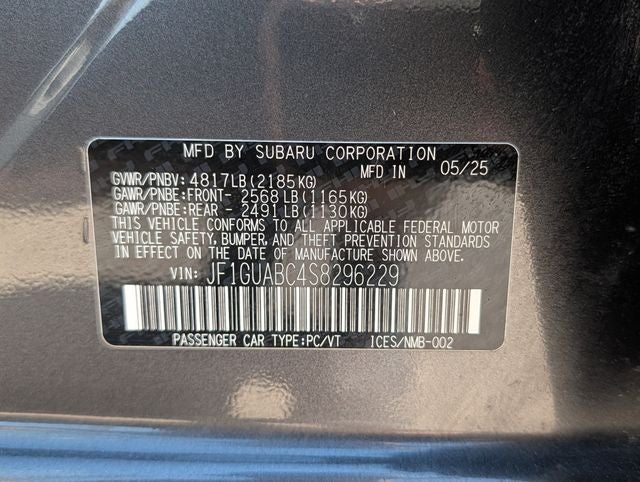 2025 Subaru Impreza Base