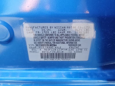 2024 Nissan Versa 1.6 SV