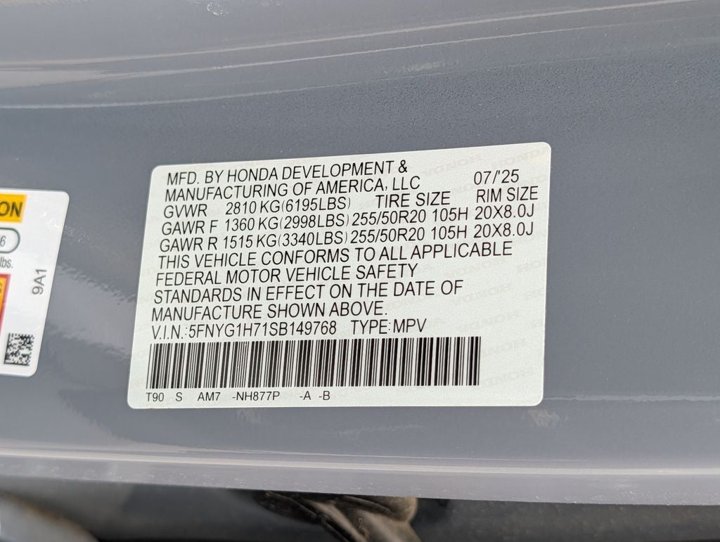 2025 Honda Pilot Touring