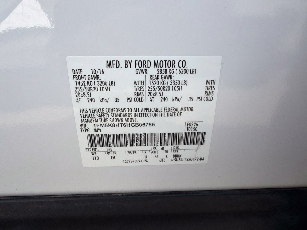 2017 Ford Explorer Platinum