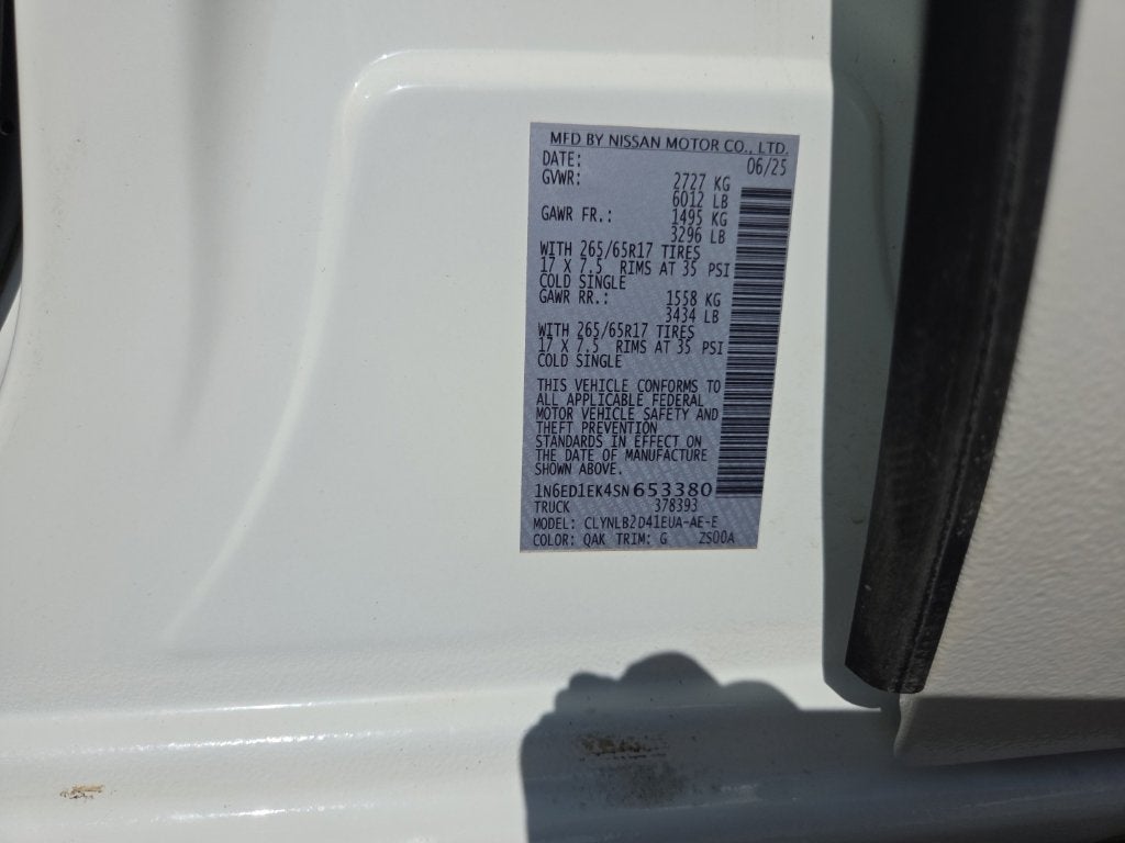 2025 Nissan Frontier SV - Photo 56