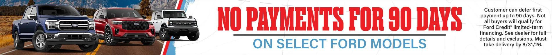 No Payments for 90 Days